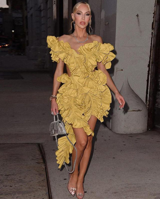 Give Me Attention Ruffle Dress