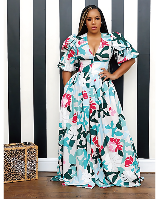 FlowerBomb Maxi Dress