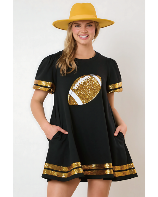Game Day Sequin Tunic Dress
