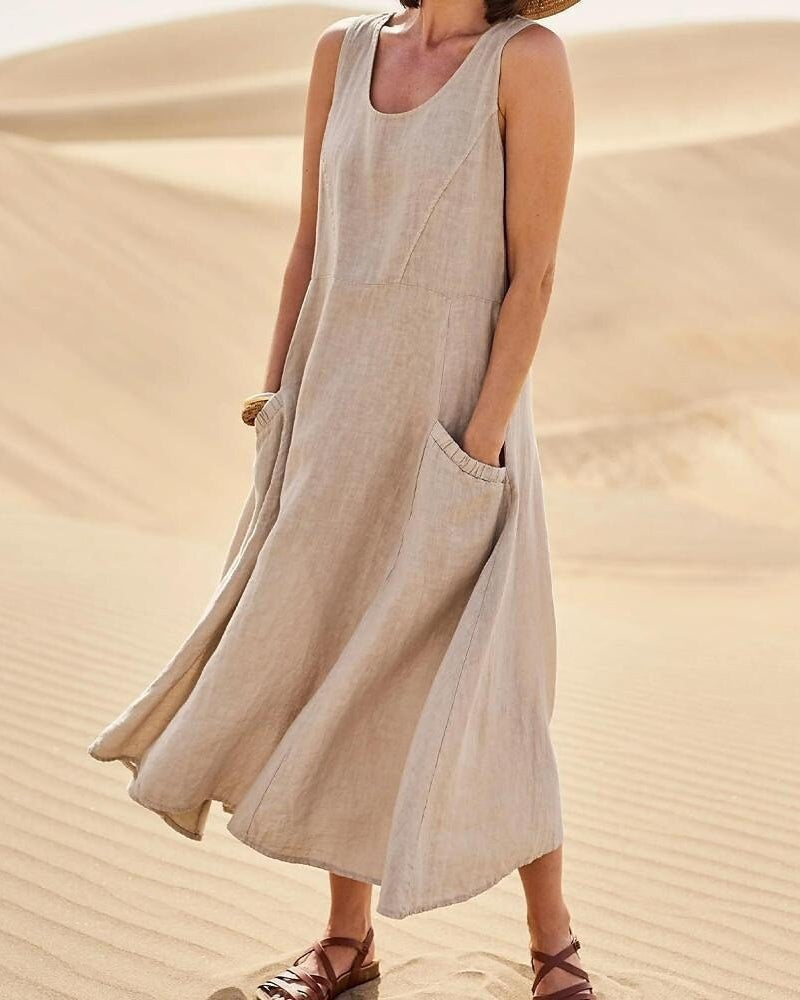 Fresh Start Linen Dress