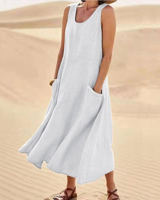 Fresh Start Linen Dress