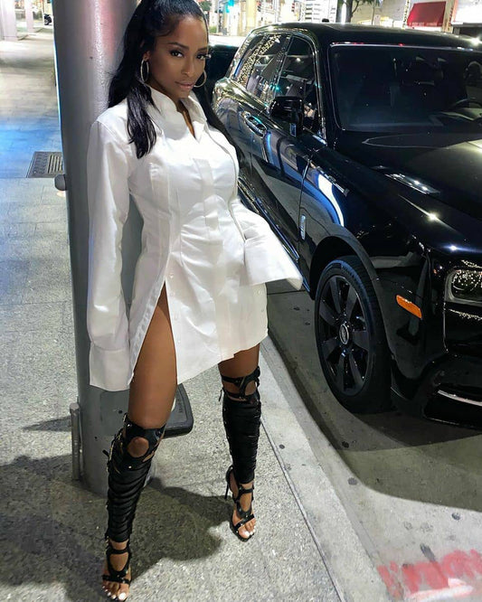 TAILORED MADE SHIRT DRESS/ TOP