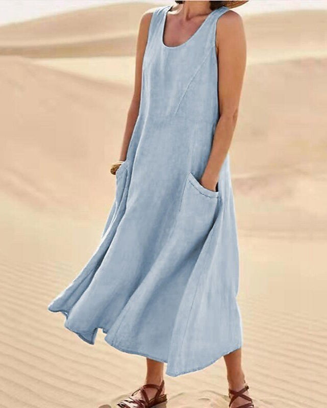 Fresh Start Linen Dress