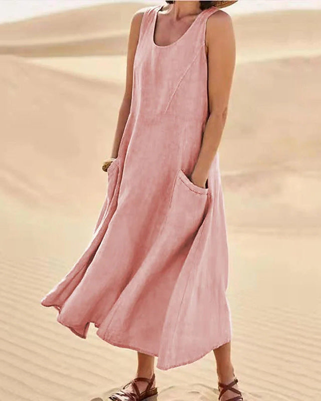 Fresh Start Linen Dress