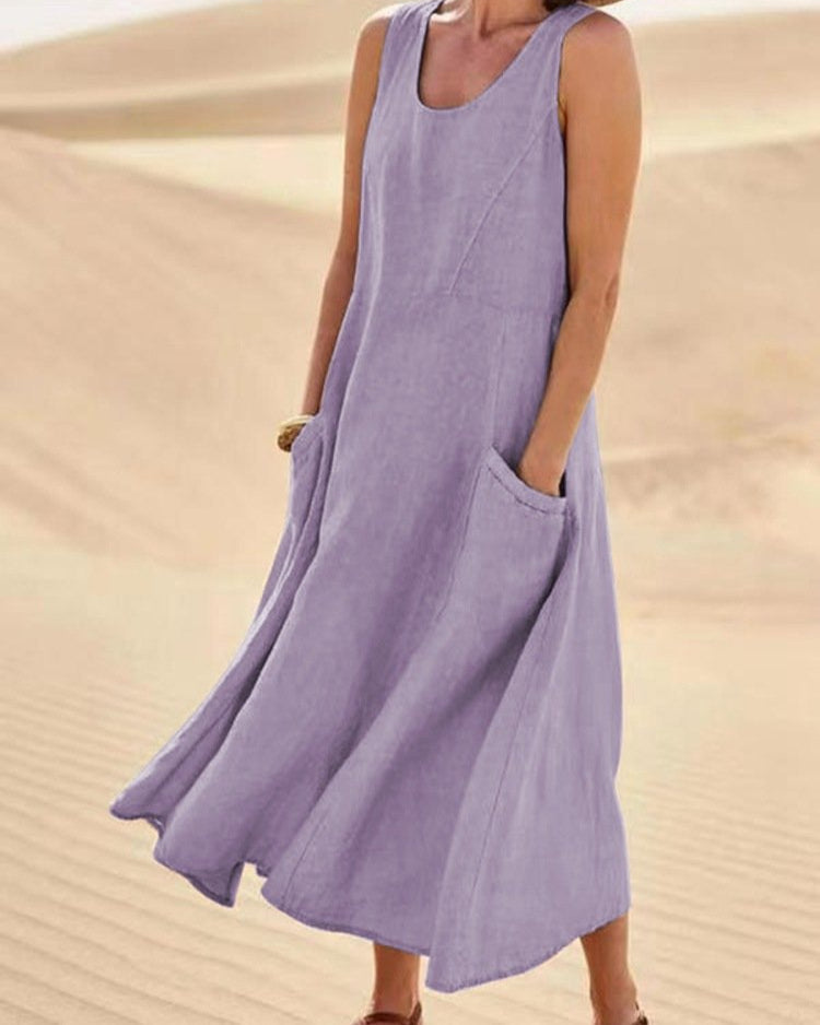 Fresh Start Linen Dress