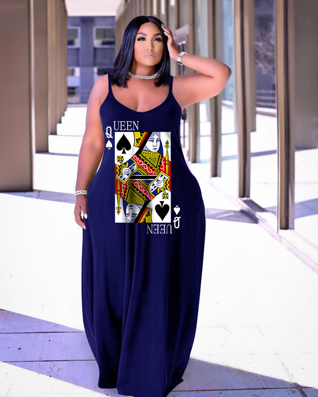Abstract Maxi Dress