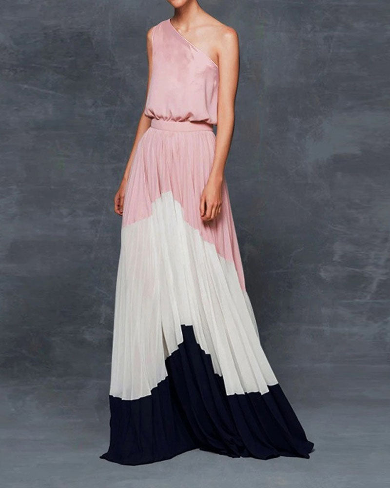 Elisa One Shoulder Maxi Dress