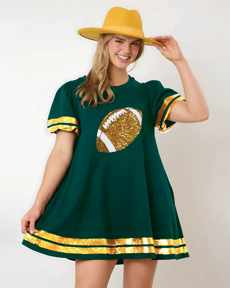 Game Day Sequin Tunic Dress