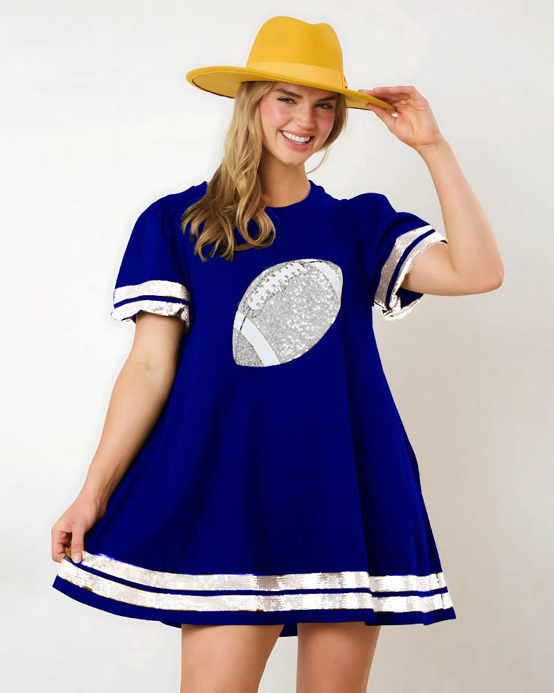 Game Day Sequin Tunic Dress